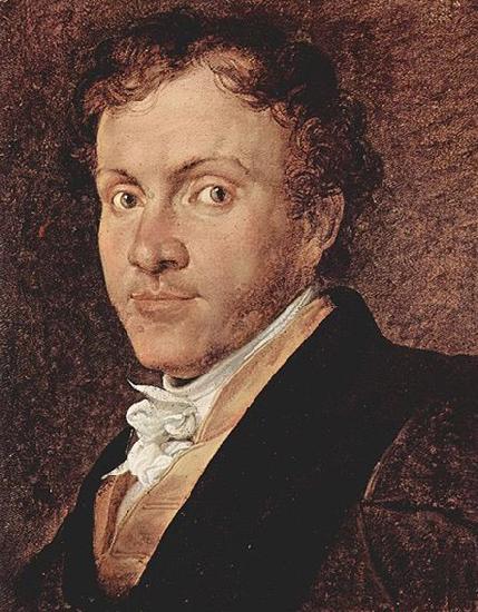 Francesco Hayez Portrat des Giuseppe Roberti. oil painting image